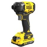 Stanley FATMAX V20 18V 2x2.0Ah Brushless Slagschroevendraaier Geel/zwart, 3 snelheden, 2 accu's en lader inbegrepen