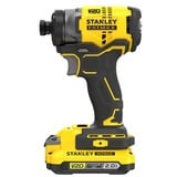 Stanley FATMAX V20 18V 2x2.0Ah Brushless Slagschroevendraaier Geel/zwart, 3 snelheden, 2 accu's en lader inbegrepen