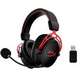 HyperX Cloud Alpha Wireless over-ear gaming headset Zwart/rood