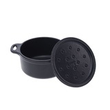 Victoria Mini Cocotte 0,22 liter bak-/braadpan Zwart