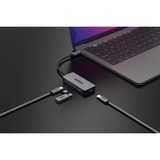 Sitecom USB-C naar 4x USB-C 10 Gbps usb-hub Grijs