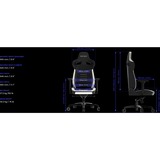 Vertagear PL4800 gamestoel Zwart/wit, ContourMax Lumbar, VertaAir, Hygennx