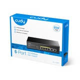 Cudy 6-Port 10/100M PoE+ Switch Zwart