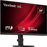 ViewSonic VA2408-HDJ Ergonomische monitor 23.8"  Zwart (mat), 1x HDMI, 1x Display Port, VGA, 100 Hz