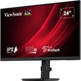 ViewSonic VA2408-HDJ Ergonomische monitor 23.8"  Zwart (mat), 1x HDMI, 1x Display Port, VGA, 100 Hz