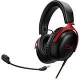 HyperX Cloud III over-ear gaming headset Zwart/rood, Pc, PS5, PS4, Xbox Series X|S, Xbox One, Nintendo Switch