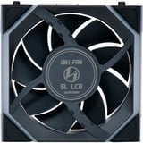 Lian Li UNI FAN SL120 LCD Wireless case fan Zwart, 4-pin PWM fan-connector