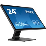 iiyama ProLite T2452MSC-B1AG 23.8" touchscreen monitor Zwart, 75 Hz, Touch, HDMI, DisplayPort, USB, Audio