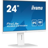 iiyama ProLite XUB2497HSN-W2 23.8" monitor Wit, 100 Hz, HDMI, DisplayPort, USB-C, Audio