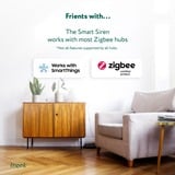 Frient Smart Siren EU sirene Wit, Zigbee 3.0