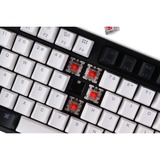 Keychron C2-H2, toetsenbord Zwart/wit, US lay-out, Gateron Blue, RGB leds, ABS keycaps