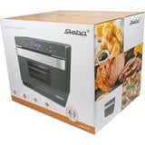 Steba Steb Dampfbackofen 30L        2200 W  bk mini bakoven Zwart/zilver