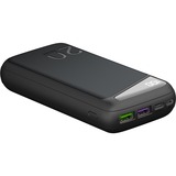 goobay Quick Charge Powerbank 20.000 mAh - 74 Wh Zwart, USB-C PD, QC 3.0