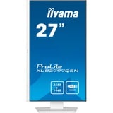 iiyama ProLite XUB2797QSN-W1 27" monitor Wit (mat), HDMI, DisplayPort, USB-C, LAN, Audio