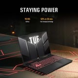 ASUS TUF Gaming A16 FA607PI-N3090W 16"  gaming laptop Zwart/grijs | Ryzen 9 7940HX | RTX 4070 | 16 GB | 1 TB SSD