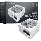 Montech TITAN PLA 1000W voeding  Wit, 2x PCIe, 1x 12VHPWR, Kabelmanagement