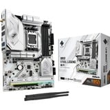 ASRock B850 Steel Legend WiFi socket AM5 moederbord RAID, 2.5 Gb-LAN, Wi-Fi 7, BT, Sound, ATX