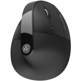 JLab JBuds Ergonomic Wireless Vertical Mouse Zwart, 1200 – 2400 DPI, Bluetooth 5.2 / 2.4 GHz