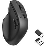 Keychron M6-A4 Wireless Mouse 4K-Version Zwart, 100 - 26000 DPI, USB-C / Bluetooth 5.1 / 2.4 GHz