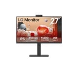 LG 27BA850 27" monitor Zwart, HDMI, DisplayPort, Audio, LAN, USB-C, Webcam