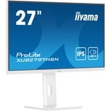 iiyama ProLite XUB2797HSN-W2 27" monitor Wit, 100 Hz, HDMI, DisplayPort, USB-C, RJ45 (LAN), Audio