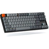 Keychron K8-E1, toetsenbord Grijs/grijs, US lay-out, RGB leds, TKL, ABS keycaps, Bluetooth