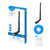 Cudy AC1300 Wi-Fi High-Gain USB wlan adapter Zwart