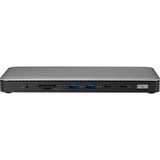 Kensington SD5760T dockingstation Zilver/zwart, Thunderbolt 4, USB-C, USB-A, HDMI, PD