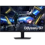 SAMSUNG Odyssey G7 G70D 27" 4K UHD gaming monitor Zwart, 144 Hz, Display Port, HDMI, USB, LAN, WiFi 5, Audio, FreeSync Premium