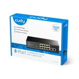 Cudy 8-Port 10/100M PoE+ Switch Zwart