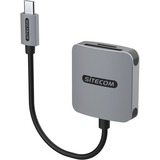 Sitecom USB-C kaartlezer UHS-II (312 MB/sec) Grijs