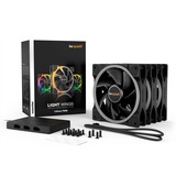 be quiet! Light Wings PWM 120 mm Triple Pack case fan Zwart, 3 stuks, 4-pin PWM fan-connector