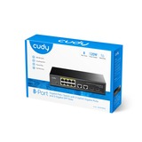 Cudy 8-GbE PoE+ Switch with 2 Uplink GbE and 2 Uplink SFP Zwart