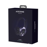 AceZone A-Spire ANC  over-ear gaming headset Zwart/zilver, PC, PS4, PS5, Xbox Series X|S, Switch, Mobile