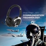 AceZone A-Spire ANC  over-ear gaming headset Zwart/zilver, PC, PS4, PS5, Xbox Series X|S, Switch, Mobile