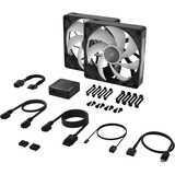 Corsair RX140 MAX RGB case fan Zwart, 2 stuks