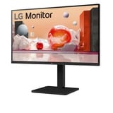 LG 27BA450 27" monitor Zwart, VGA, HDMI, DisplayPort, Audio