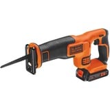 BLACK+DECKER 18V Reciprozaag BDCR18E1-QW Oranje/zwart, 18V 2.5Ah Accu en oplader inbegrepen