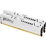 Kingston FURY 32 GB DDR5-6400 Kit werkgeheugen Wit, KF564C32BWEK2-32, Fury Beast, XMP, EXPO