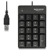 DeLOCK USB Keypad 19 keys black Zwart