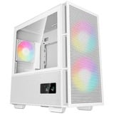 DeepCool CH360 DIGITAL mini tower behuizing Wit | 1x USB-A | 1x USB-C | RGB | Window