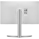 LG UltraFine 27UP850K-W 27" 4K UHD monitor Zilver/zwart, 2x HDMI, DisplayPort, 2x USB-A, USB-C