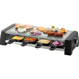 Domo Steengrill Raclette DO9189G gourmetstel Zwart, 2 verwisselbare platen