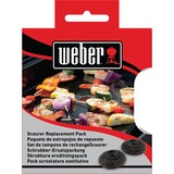 Weber Universele multi-cleaner vervangende kop grillreinigingsborstel Zwart, 2 stuks