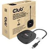 Club 3D USB-C 3.2 MST Hub DisplayPort 1.4 dockingstation Zwart