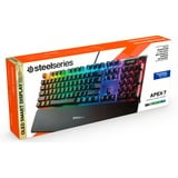 SteelSeries Apex 7, gaming toetsenbord Zwart, US lay-out, SteelSeries QX2 Blue, RGB leds