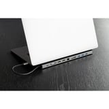 Sitecom USB-C Multiport Pro Dock met Power Delivery dockingstation Zilver