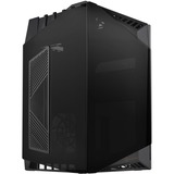 SilverStone SST-LD03B-AF midi tower behuizing Zwart | 1x USB-A | 1x USB-C | Tempered Glass