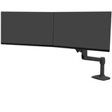 Ergotron LX Desk Dual Direct Arm monitorarm Zwart