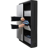 Ergotron Zip12 Charging Wall Mount Storage Cabinet Zwart/zilver